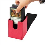Deck Box in pelle rossa