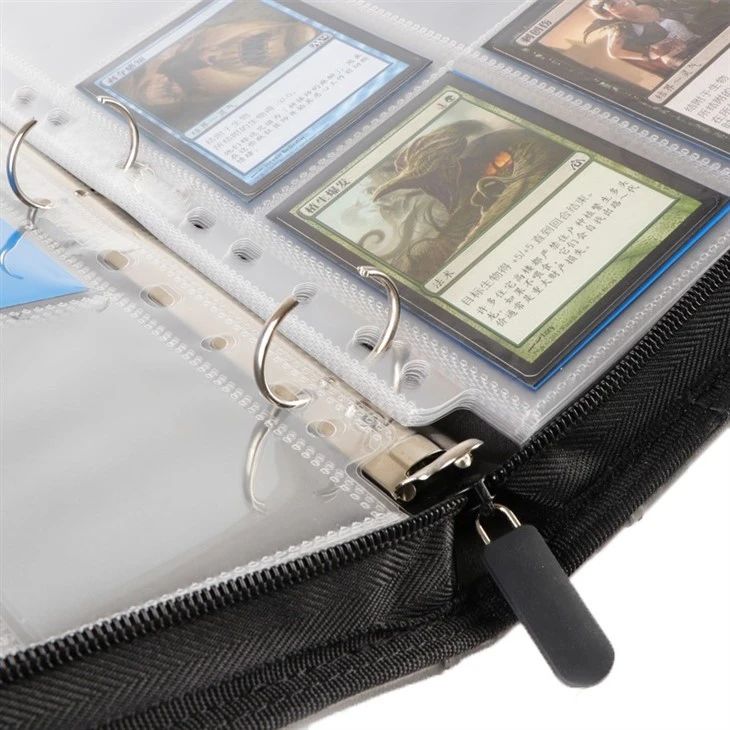 Leather 3 Ring Card Holder Binder
